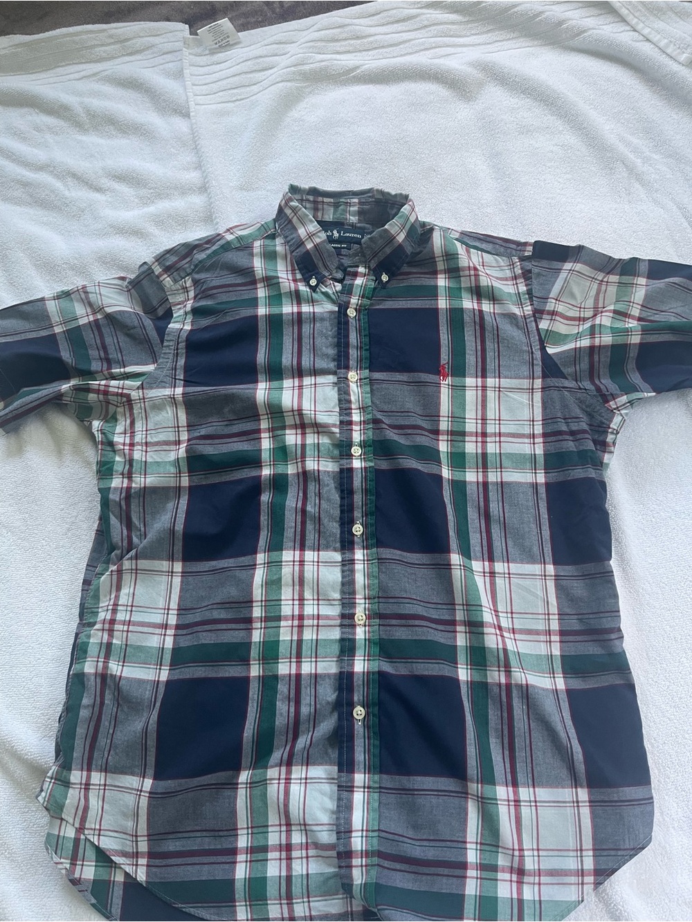 Ralph Lauren Plaid Short Sleeve Shirt Bundle-size Large - Picture 8 of 11